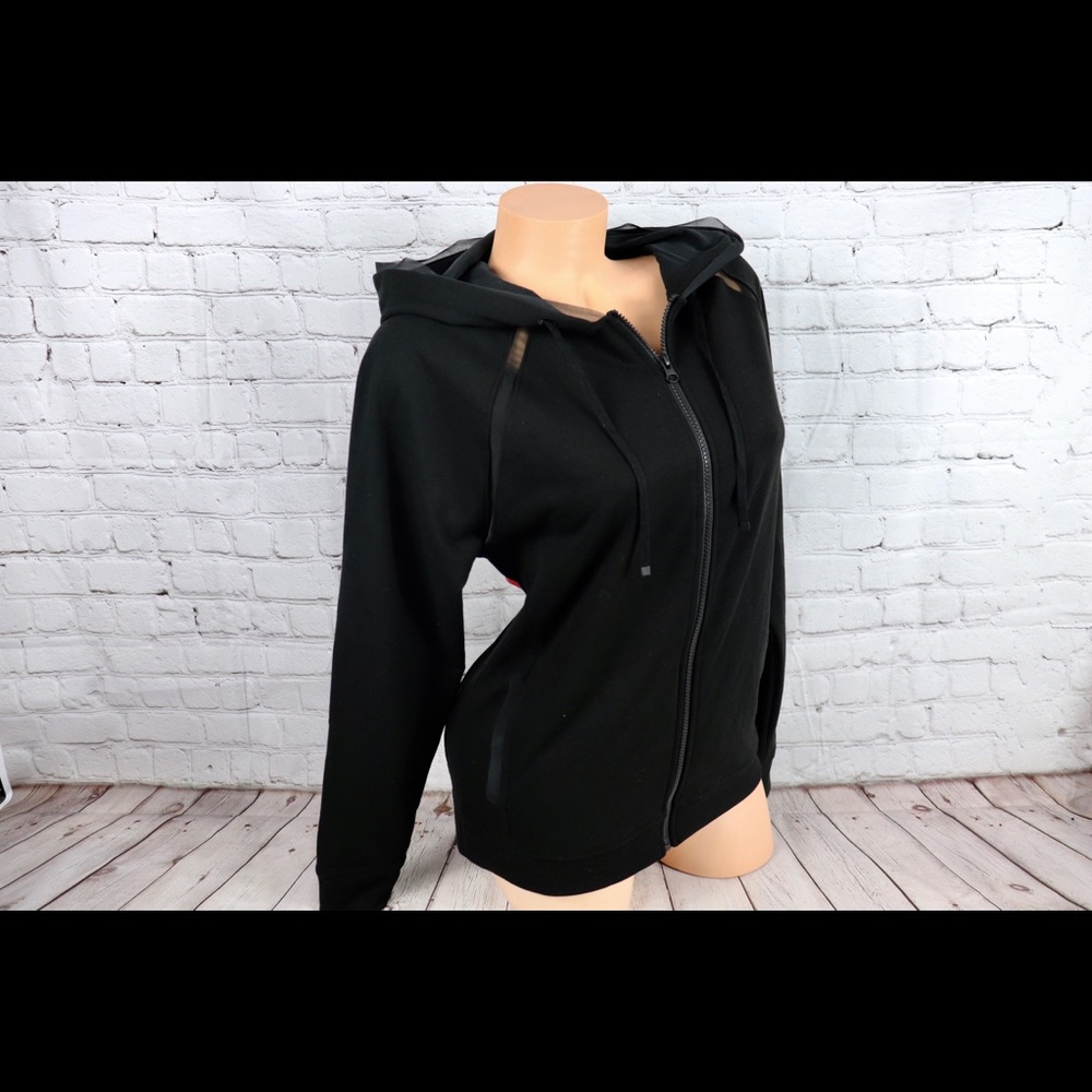 VS Victoria Sport Full Zip Hoodie Jacket In Black - Picture 4 of 8